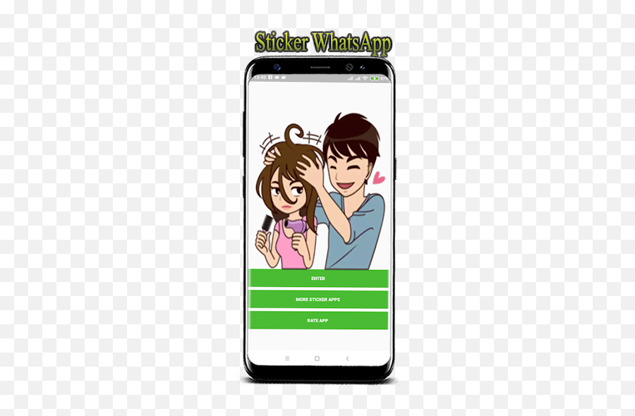Download Love Romance Sticker For Whatsapp For Android Myket - Cute Couple Pillow Fight Cartoon Emoji,Hug Emoji Samsung
