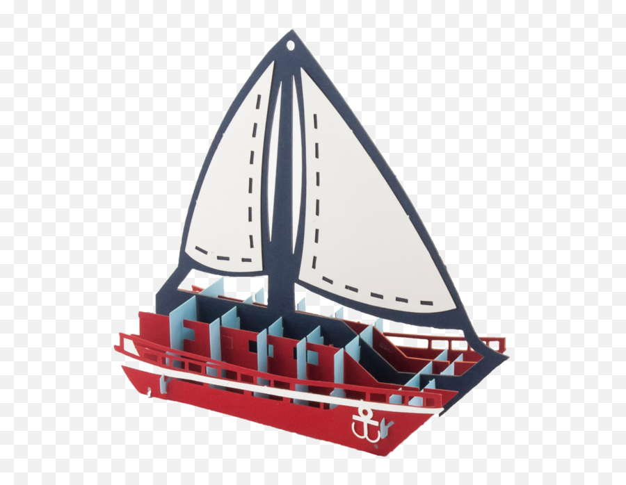Sailboat Pop Up Card - Sailing Ship Emoji,Sailboat Emoji