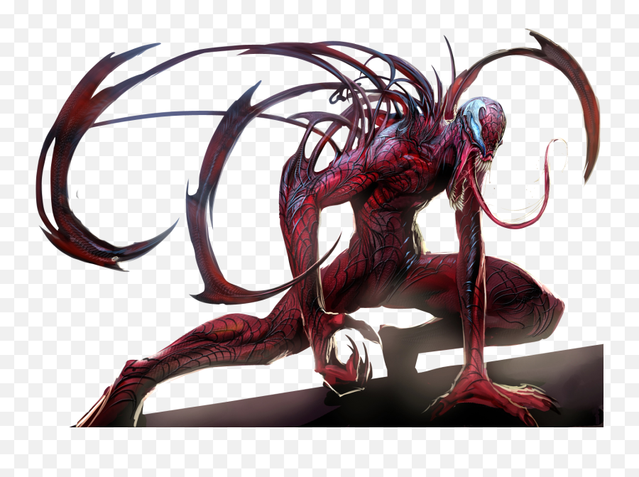 Carnage Venom Son Alien Dangerous Marvel Comic Spiderve - Hybrid Symbiote Png Emoji,Dangerous Emoji