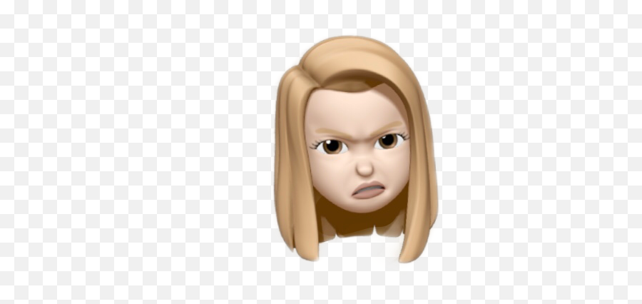 Emoji Angry Face Girl Freetoedit This Is So Cute Sticke - Figurine,Angry Girl Emoji