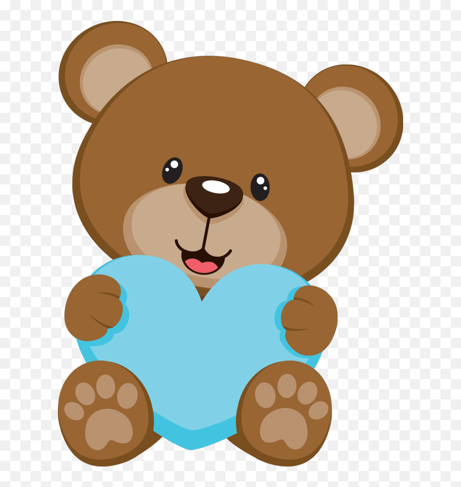 Bear In Crib Clip Art - Ursinho Cha Revelação Png Baby Shower Varon Ositos Emoji,Cha Cha Emoji