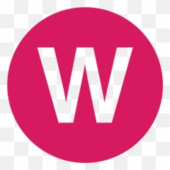 Eo Circle Pink Letter - Circle Emoji,Letter W Emoji