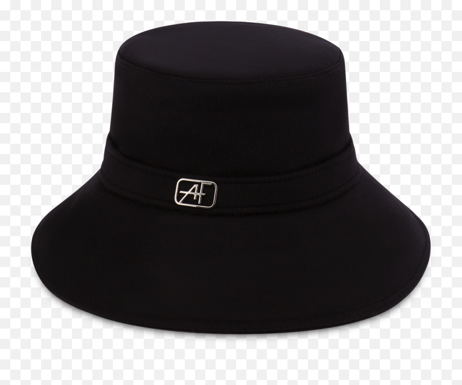 Bucket Hat In Black Cloth - Fedora Emoji,White Emoji Bucket Hat