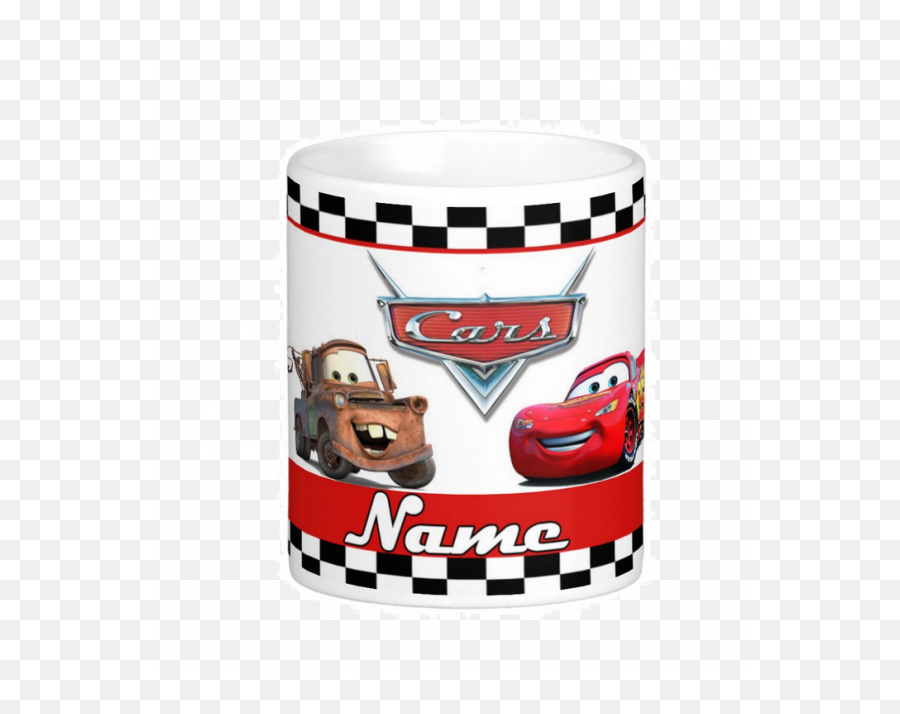 Personalized Cars Lightning Mcqueen Plastic Kids Mug 11oz 2 - Lightning Mcqueen Cars Border Emoji,Pretzel Emoji