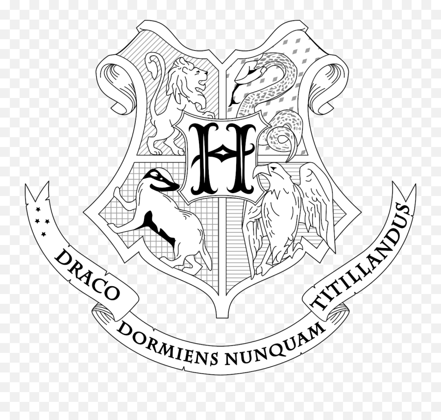 Coloring Pages Harry Potter Coloring Sheets Pages 1280x720 - Harry Potter Coloring Pages Hogwarts Crest Emoji,Emojis Printables