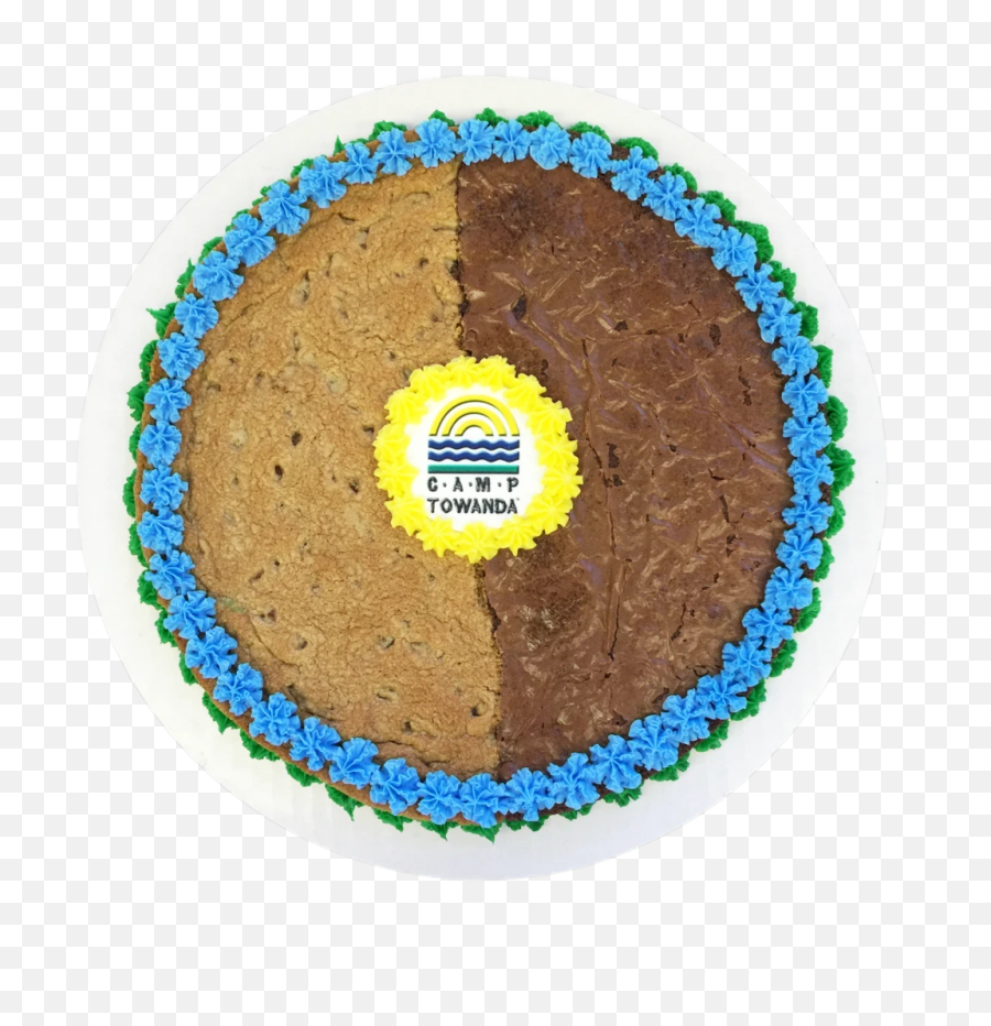 The Brookie Cookie Cake With Logo - Craft Corner Logo Emoji,Brownie Emoji