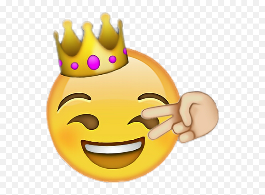 Ftestickers Emojisticker Smily Emoji Yeah Lol - King Peace Emoji,Yeah ...