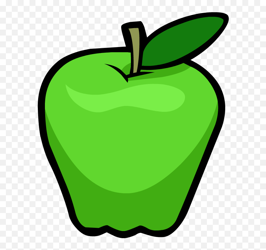 516 Green Apple Free Clipart - Green Apple Clipart Png Emoji,Green Apple Emoji