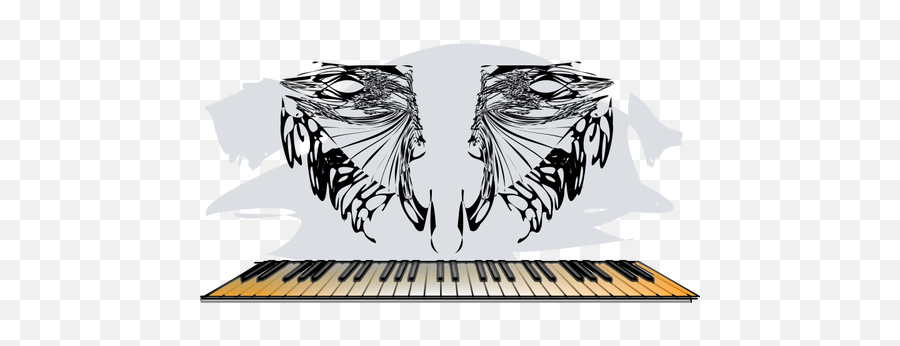 Evil Piano Keyboard Vector Image - Vector Graphics Emoji,Emoji Mac Keyboard