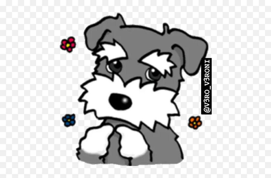 Schnauzer Stickers For Whatsapp - Cartoon Emoji,Schnauzer Emoji