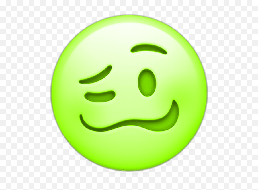 Green Neongreen Lime Greenemoji Greenemojis Emojis Emoj - Smiley,Lime Emoji