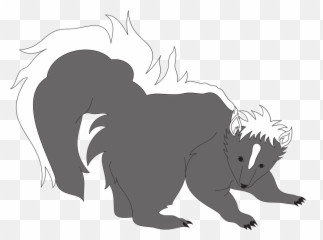 Skunk Gray Animal - Vector Graphics Emoji