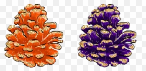 Watercolor Pinecone Pine Cone Purple - Cartoon Emoji,Pinecone Emoji