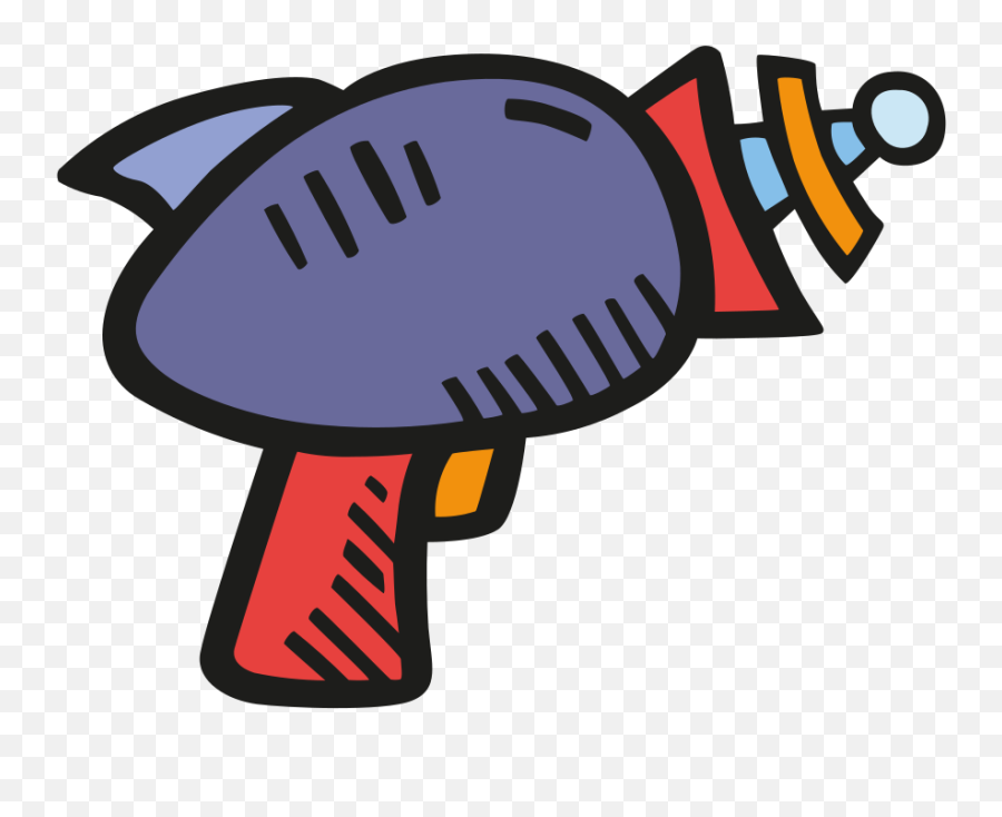 Laser Gun Icon - Cartoon Laser Gun Transparent Emoji,Gun Emoji Png