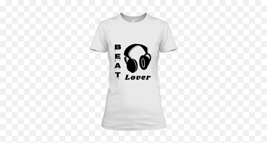 Beat Lover Womens Half Sleeve T - Headphones Emoji,Women's Emoji Shirt
