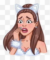 Ms Ariana Grande Stickers For Telegram - Ariana Grande Stickers Whatsapp Emoji,Ariana Grande Emoji