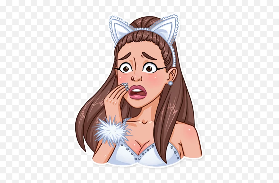 Ms Ariana Grande Stickers For Telegram - Ariana Grande Stickers Whatsapp Emoji,Ariana Grande Emoji
