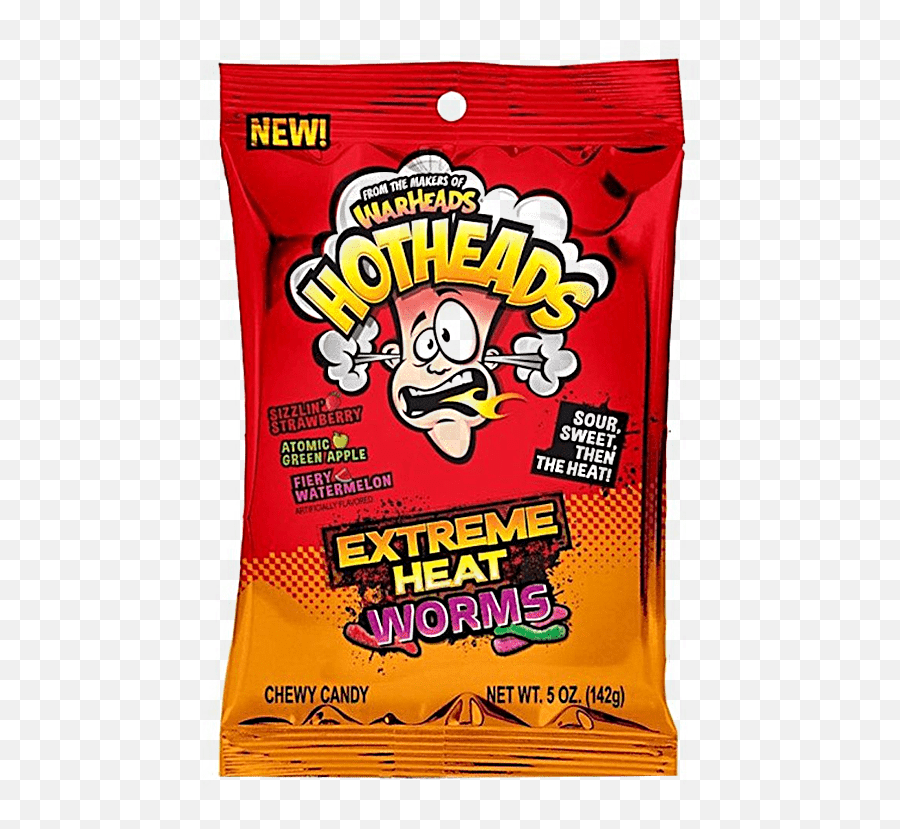 Warheads Hotheads Extreme Heat Worms - Extreme Sour Warheads Candy Emoji,Extreme Laughing Emoji