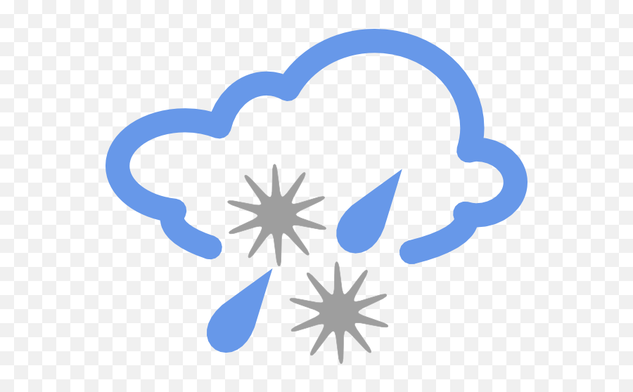 Cold Rain Clipart - Snow And Rain Clipart Emoji,Raining Emoji