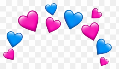 Hashtag Sticker - Heart Emoji Crown Clipart Full Size Transparent Background Heart Emojis Transparent,Heart Emoji On Android