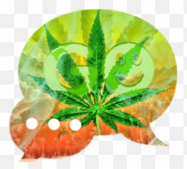 Download Go Sms Pro Theme Ganja Weed 3 - Illustration Emoji