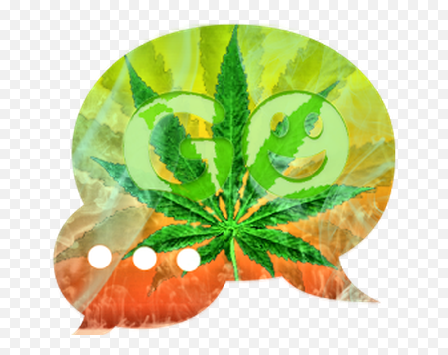 Download Go Sms Pro Theme Ganja Weed 3 - Illustration Emoji,Emoji For Weed