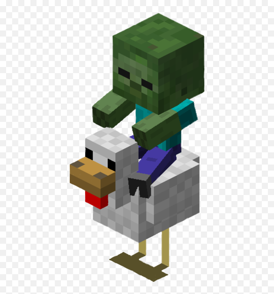 Minecraft Zombie Sticker - Chicken Jockey Minecraft Emoji,Zombie Emoji