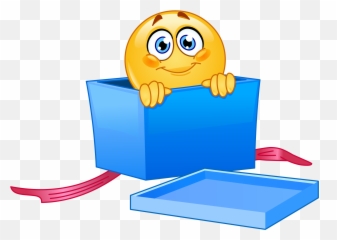 Gift Emoji Sticker - Smile Emoji Buongiorno,Present Emoji