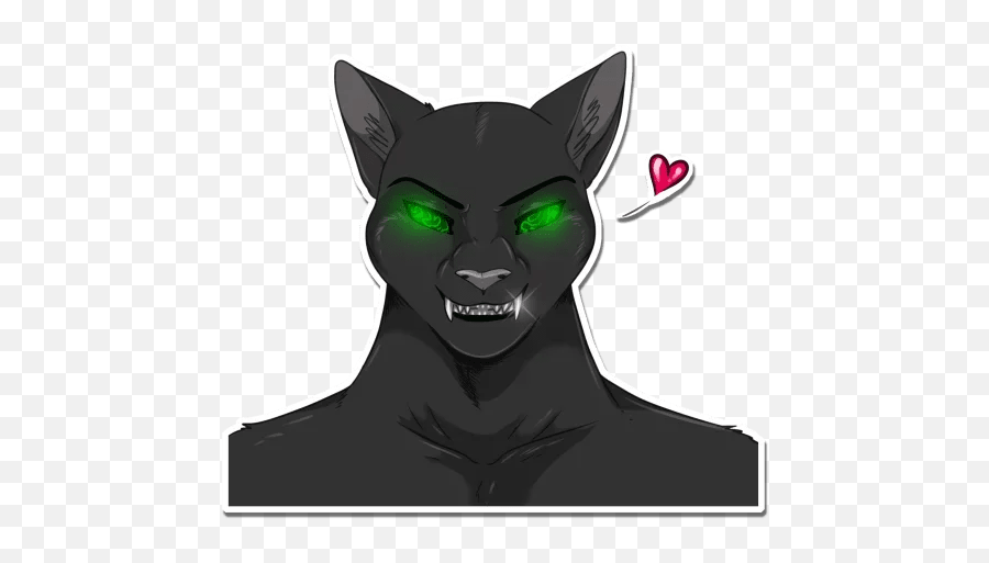 Black Pantheru201d Stickers Set For Telegram - Supernatural Creature Emoji,Black Panther Emoji