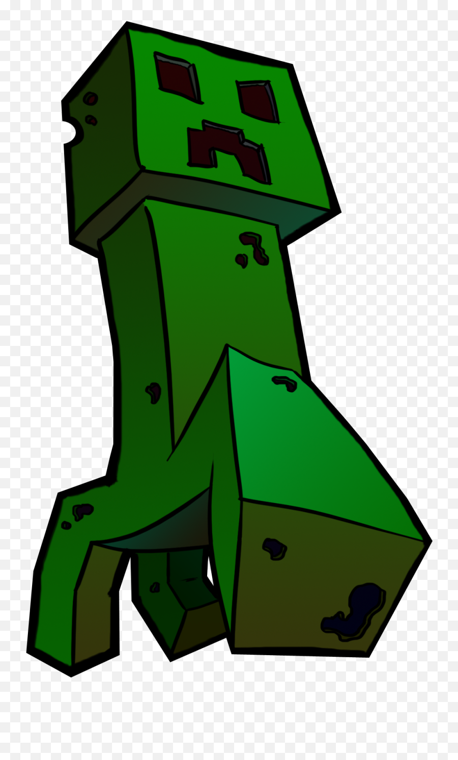 Creeper Minecraft Png - Creeper Fan Art Minecraft Emoji,Creeper Emoji