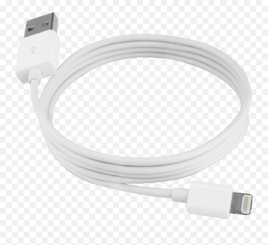 Iphone Lightning Charger - Iphone 5 Usb Cable Full Size Transparent Iphone Cable Png Emoji,Emoji Charger