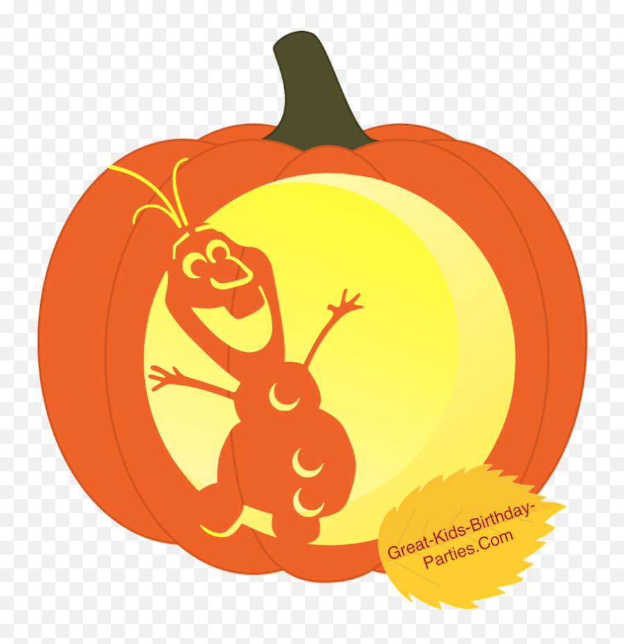 Download Olaf Pumpkin Stencil - Jackou0027lantern Png Image Olaf Pumpkin Carving Stencil Emoji,Emoji Jack O Lantern