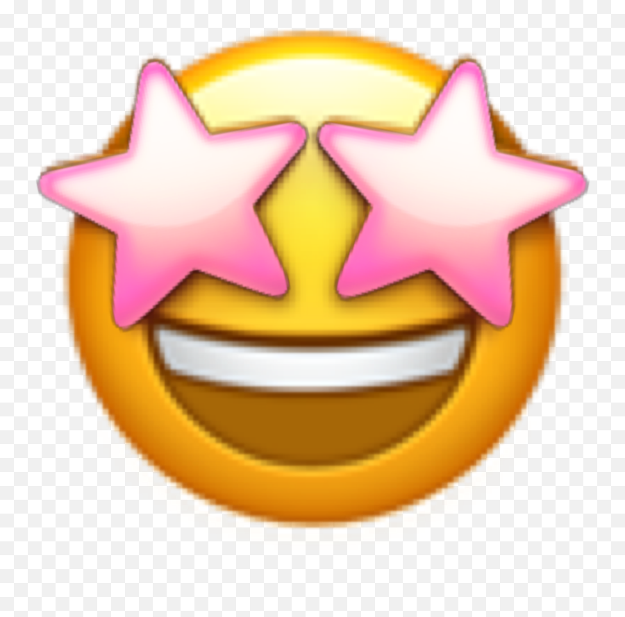 Star Emoji Followforfollow Pink Smile Smileface Face - Cute Emojis Apple,Star Face Emoji