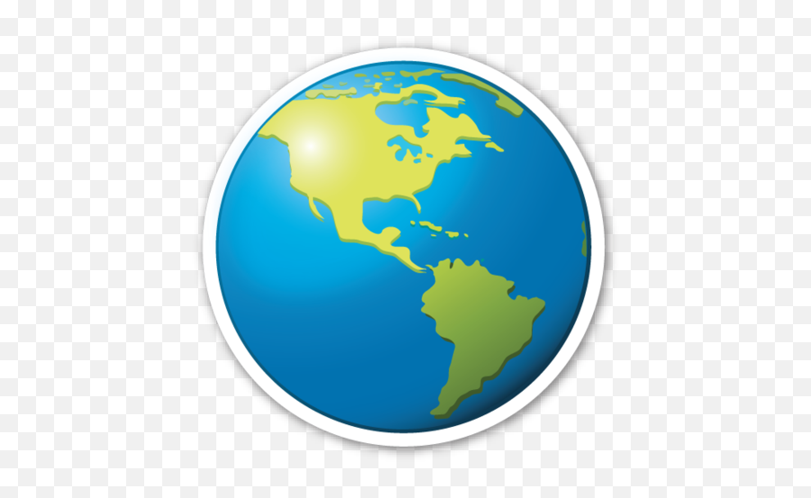 Earth Globe Americas - World Emoji Png,Questioning Emoji