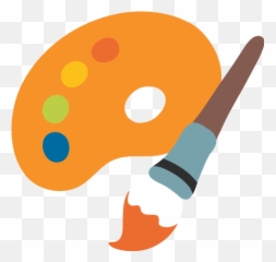 Artist Palette Emoji For Facebook Email Sms - Paint