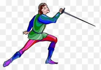 Shakespeare Fencing Character Vector Clipart Image - Romeo And Juliet Mercutio Clipart Emoji,Ghost Emoji