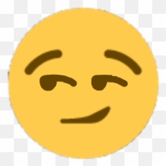 Here I Edited The Discord Smirk - Smirk Emoji Twitter,Weird Emoji