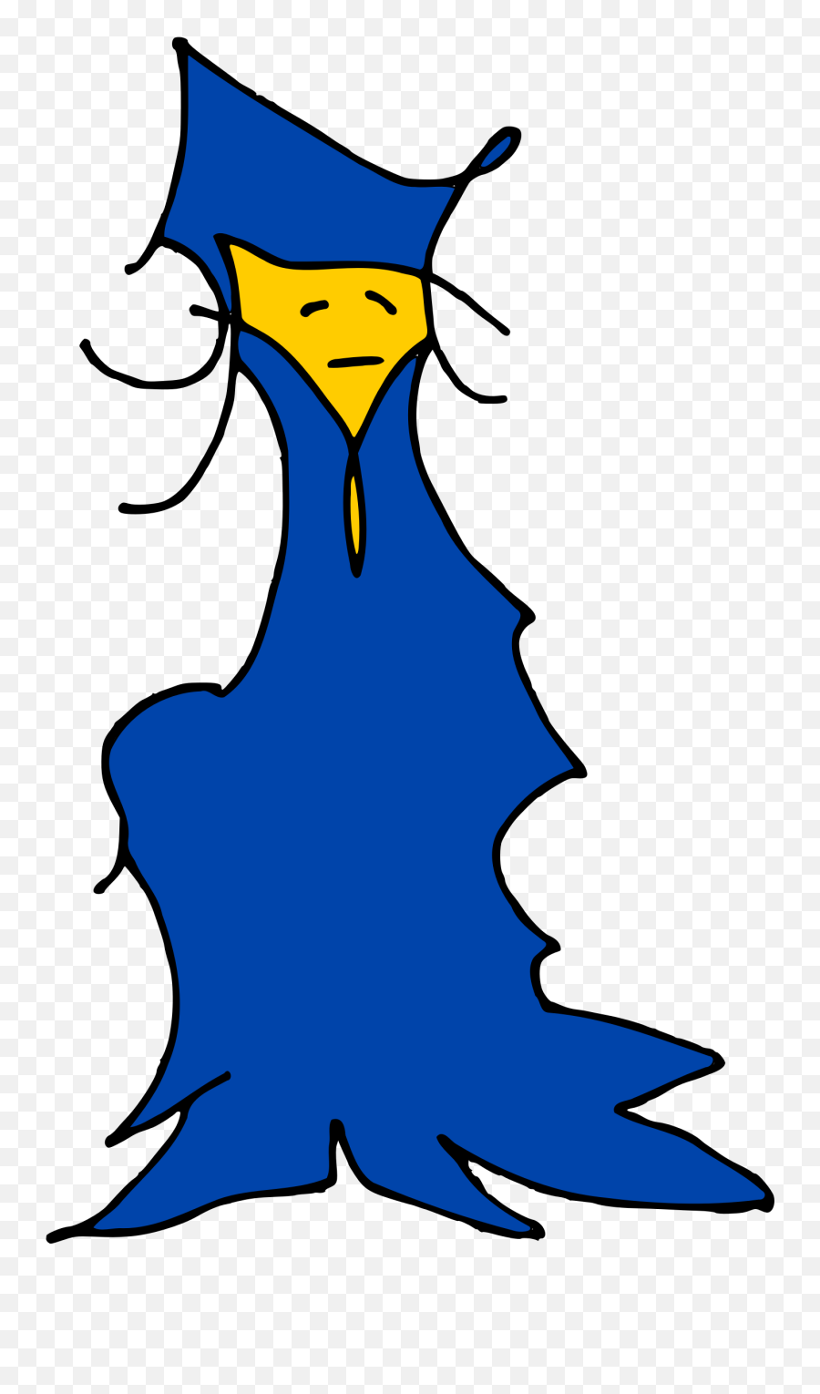 Chinese Blue Wizard Vector Clipart Image - Clipart Wizard Emoji,Thinking Emoji