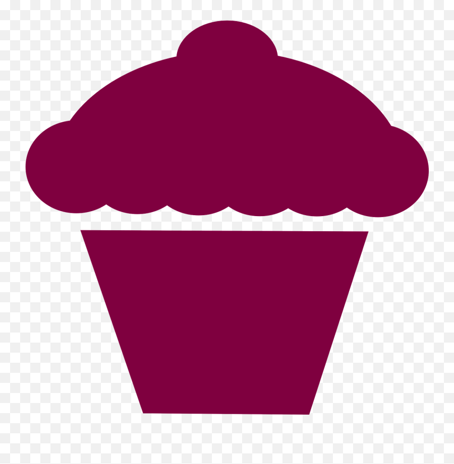 Cupcake Pink Purple Pictogram Icing - Cupcake Outline Silhouette Emoji,Unicorn Emoji Cake