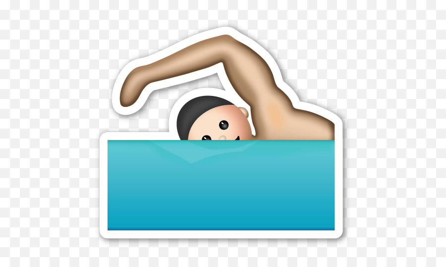 This Sticker Is The Large 2 Inch Version That Sells For - Swimming Emoji Sticker Png,Swimming Emoji