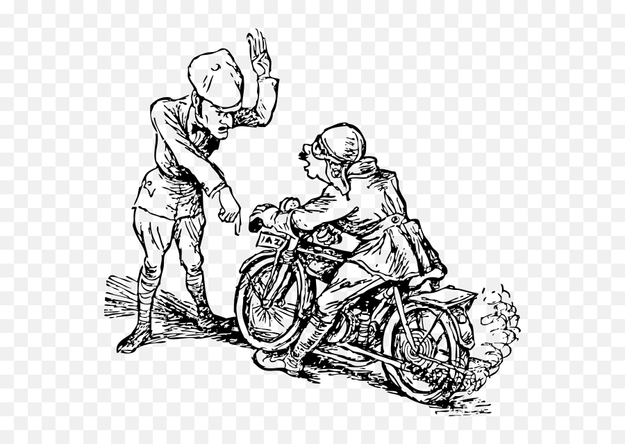 Stop That Motorcycle Vector Image - Motorcycle Clip Art Emoji,Bike Arm Emoji