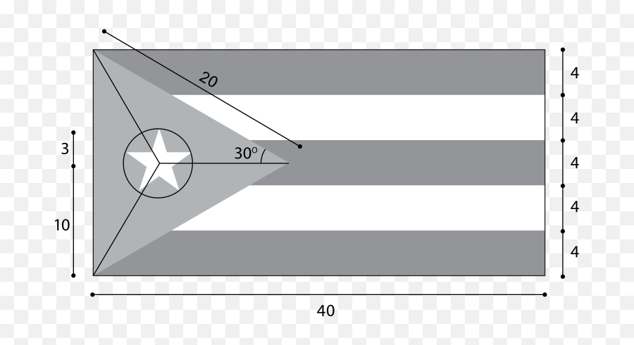 Flag Of Cuba - Puerto Rico Flag Measurements Emoji,Puerto Rico Flag Emoji