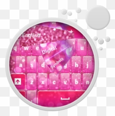 Sparkly Glitter Keyboard Theme - Computer Emoji