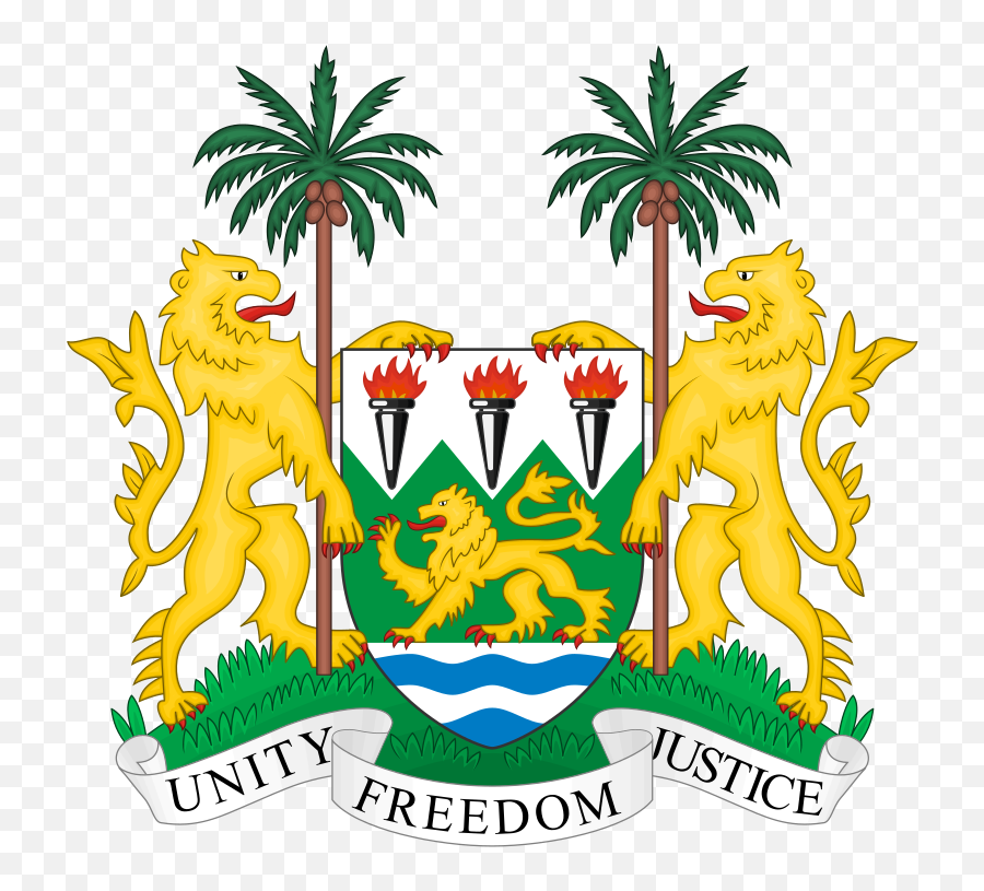 Coat Of Arms Of Sierra Leone - Ministry Of Education Sierra Leone Logo Emoji,Sierra Leone Flag Emoji