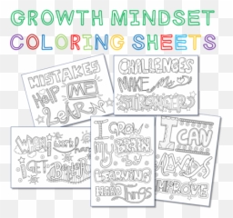 1st Edition - Brain Growth Mindset Coloring Pages Emoji