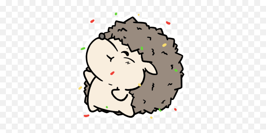 Louis Stickers For Android Ios - Clip Art Emoji,Hedgehog Emoticon