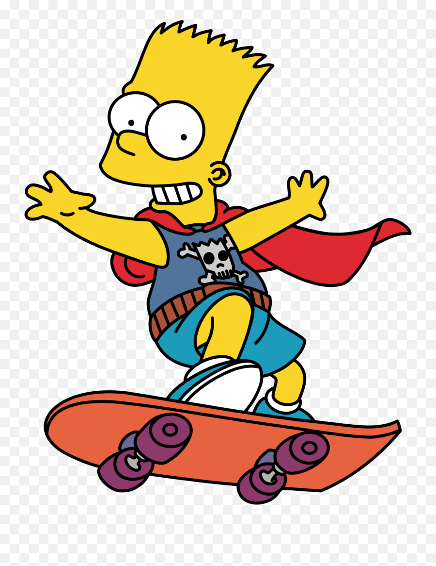 Simpsons Transparent Png Clipart Free - Bart Simpson Skate Png Emoji,Simpsons Emoticons