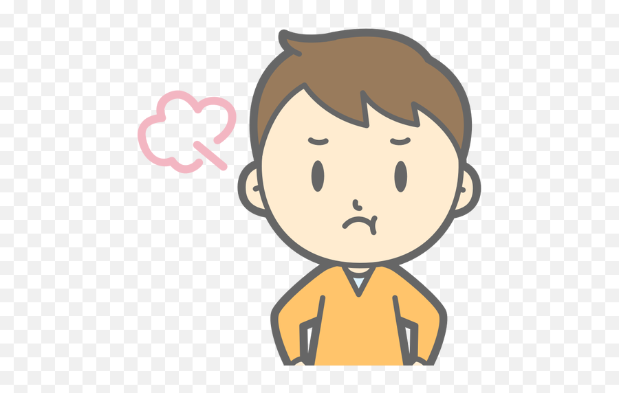 Worried Boy - Boy Crying Drawing Cartoon Emoji,Thinking Rope Emoji