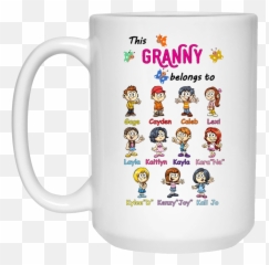 Grandma Belong To Personalized Mugs - Hallmark Movie Watching Mug Emoji,Grandma Emoticon