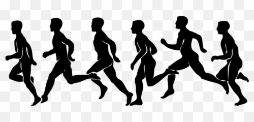 Free Running Run Vectors - Silhouette People Running Png Emoji,Runner Emoji